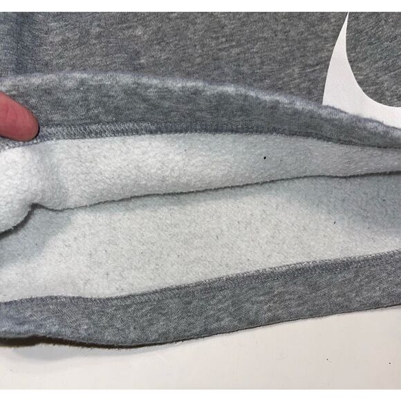 Vintage Nike Mens Large Distressed Big Swoosh Logo Above Knee Sweatpants Shorts - Picture 3 of 6